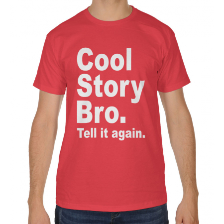 Blogerska koszulka męska Cool story bro. Tell it again